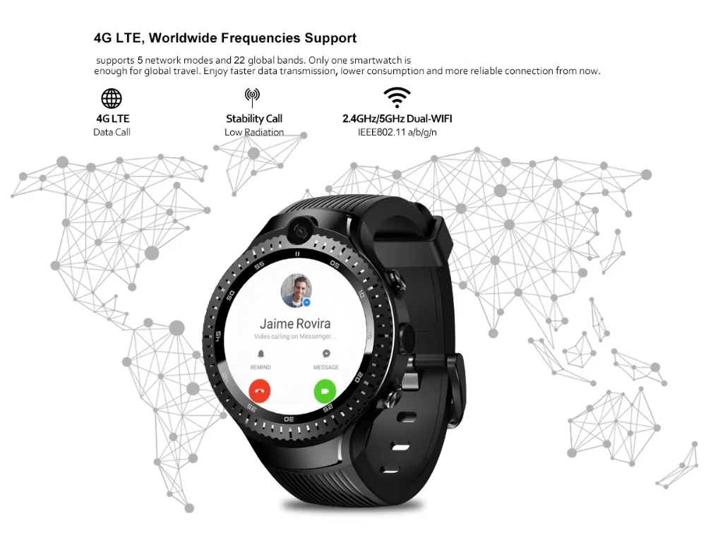 Лучшие продажи 4G gps WiFi видео звонок Android SmartWatch 5MP hd камера SmartWatch Relogio сердечного ритма bluetooth смарт-телефон часы