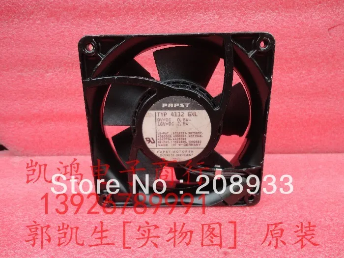 

For Germany PAPST TYP4112GXL 8V-16V 12CM 12038 high temperature +cooling fan