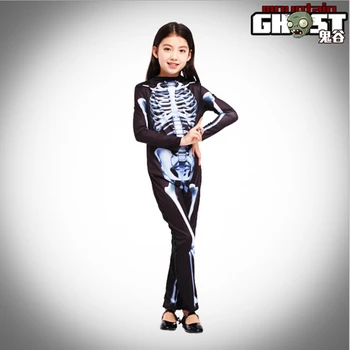 

Halloween Carnival Party Costume Children's Terror Skeleton Halloween Skeleton Ghost Costume