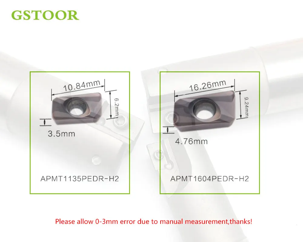 10 шт APMT1135 APMT1604 M2 H2 вставки карбида APKT1604PDER APKT1135 алюминиевое лезвие ЧПУ фрезы Инструмент для BAP300R BAP400R