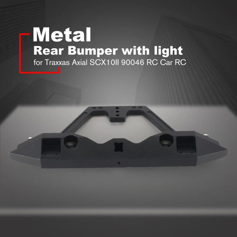 

Metal Steel Rear Bumper with LED Lights for Traxxas Axial SCX10II RC Off-road Crawler Car Spare Parts Accessories Component