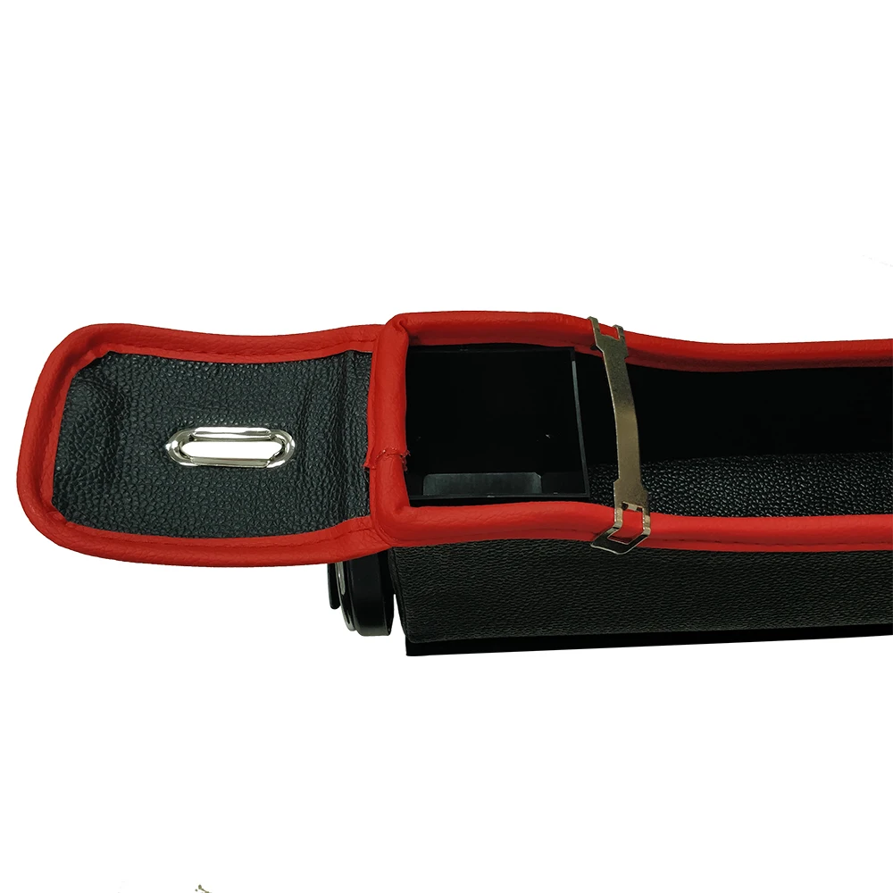 SUNZM автомобильное сиденье зазор наполнитель и карманный органайзер кожаный Многофункциональный Автомобиль переднее сиденье коробка для хранения с держателем стакана воды монета