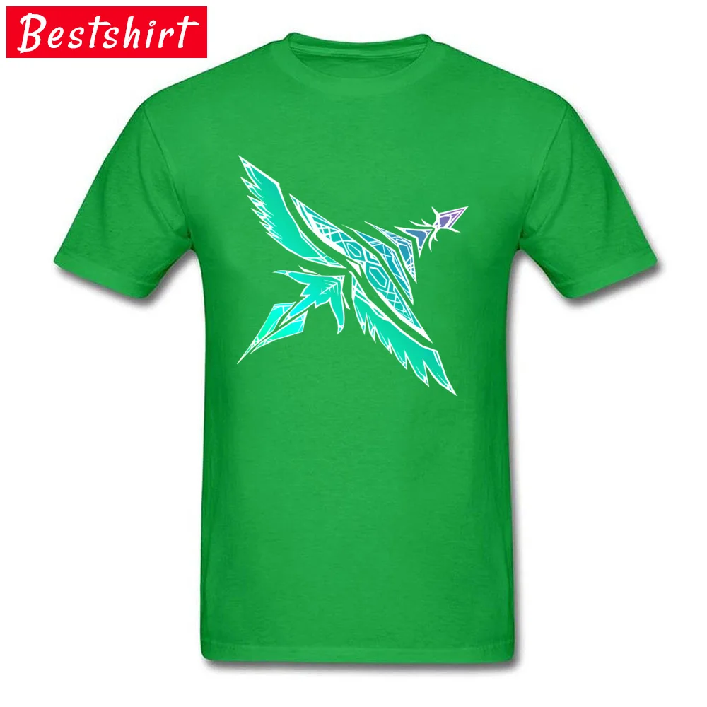 Tops T Shirt Sweatshirts Gradient Bird Pattern Thanksgiving Day Short Sleeve Cotton O Neck Men's T Shirt Europe 2018 Fashion Gradient Bird Pattern green