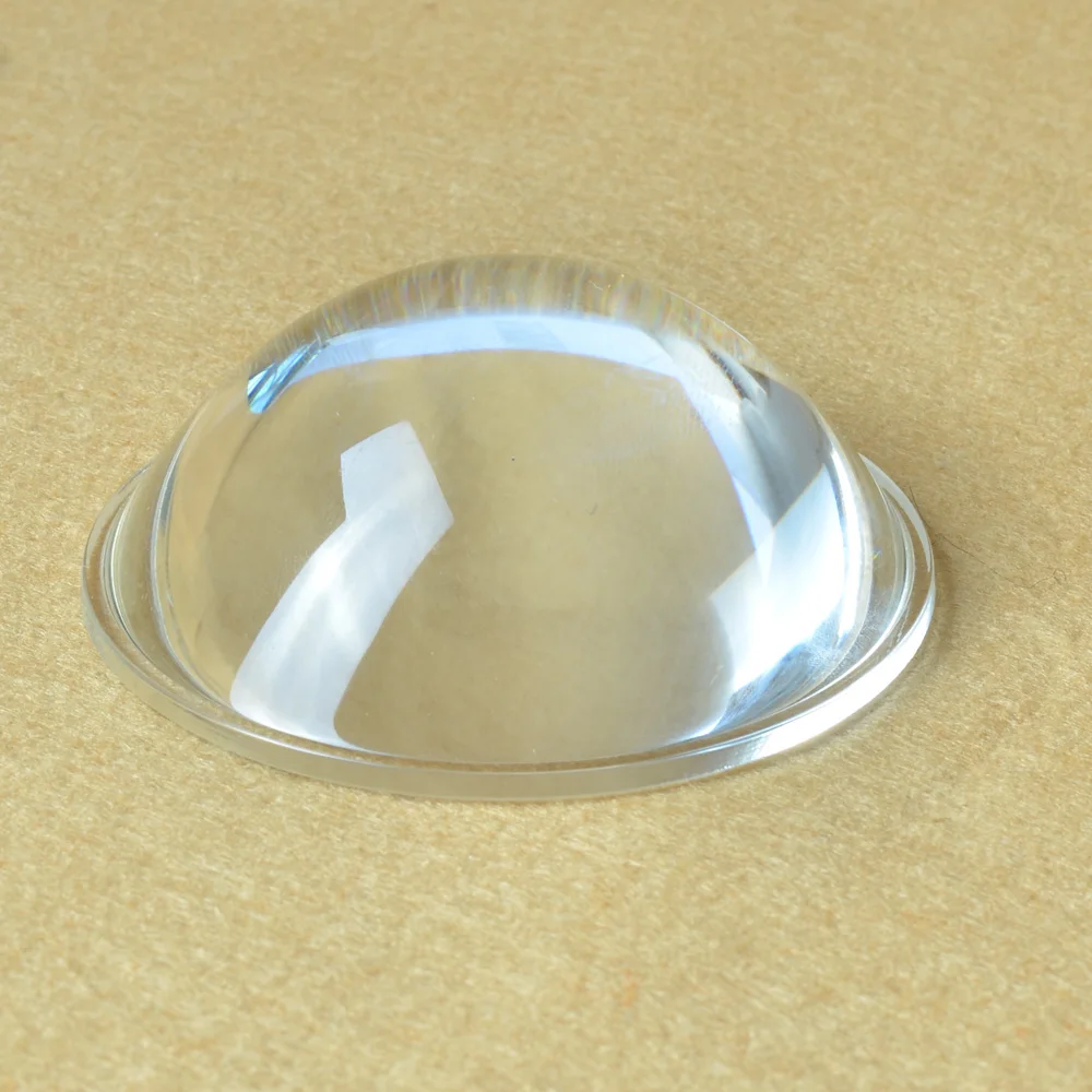 Buy 75mm Dia LED Optical Glass Convex Lens Large Focal