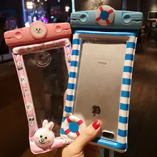 Универсальная водонепроницаемая сумка для iPhone X XS MAX 8 7 6 s 5 Plus Чехол Пакет сумка Чехлы для телефона Coque 6 дюймов плавательный телефон сумка