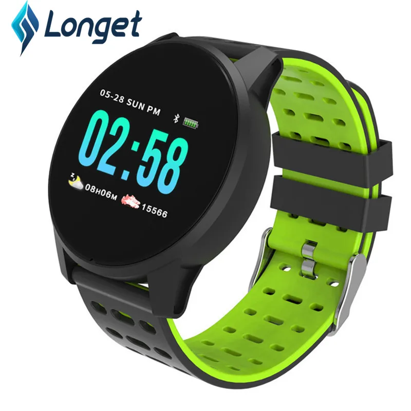 Longet W1 круглые умные часы новейший чип измерение артериального давления