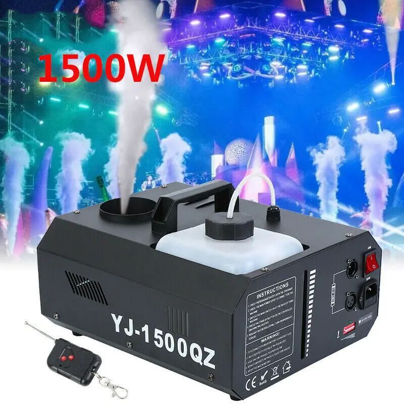 1500 Вт DMX машина для дыма Вертикальная Fogger UpSpray дымовая тумана с беспроводным