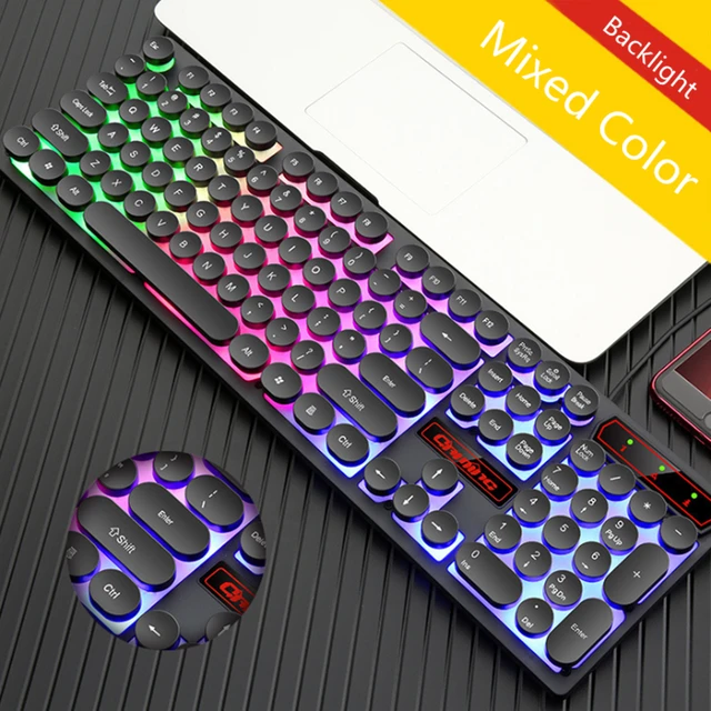 Extraordinary Offers Mechanical LED Wired Backlit Gaming Keyboard Steampunk Keycaps Typewriter USB Computer Peripherals Aluminum Alloy Keyboards Extraordinary Offers Mechanical LED Wired Backlit Gaming Keyboard Steampunk Keycaps Typewriter USB Computer Peripherals Aluminum Alloy Keyboards