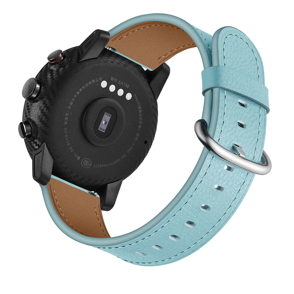 YHNUJM кожаный сменный ремешок + силиконовый чехол для Xiaomi Huami Amazfit 2 Stratos Pace Смарт