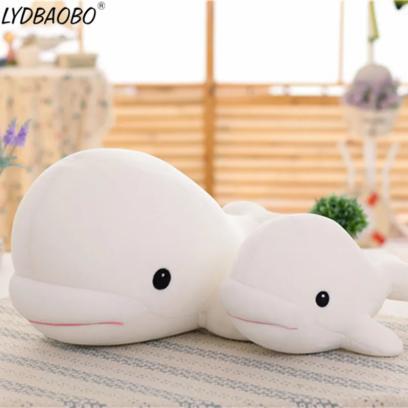 

1PC 26/40CM Cute Cartoon Great White Shark Plush Lovely Sea Animal Fish Doll Baby Super Soft Pillow Whale Toy Kid Birthday Gift