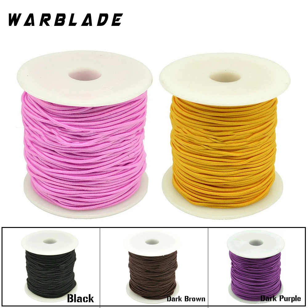 

50 meters 1.2MM Elastic Cord Beading Stretch Thread/String/Rope For DIY Jewelry Making Bracelet Necklace High Quality WarBLade