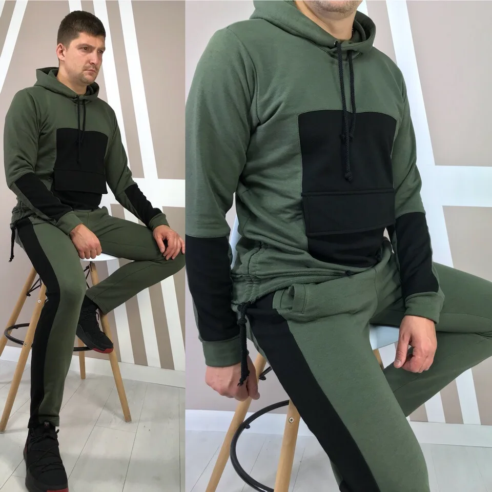 Tracksuit For Men 2 Pieces Set New Fashion Sporting suit Men Tracksuit Hoodie Spring Autumn Men Brand Clothes Hoodies+Pants