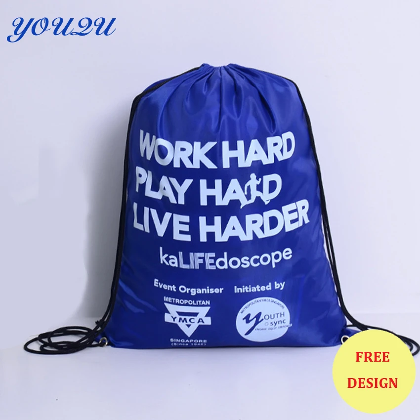 Polyester drawstring bag polyester drawstring bag 210D polyester