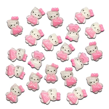 

50Pcs Mixed Pink Cats Resin Decoration Crafts Beads Flatback Cabochon Scrapbook DIY Embellishments Accessories Buttons