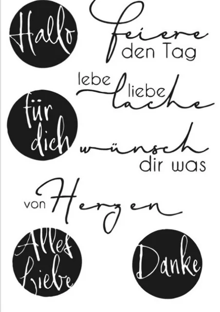 

German Transparent Clear Silicone Stamp/Seal for DIY scrapbooking/photo album Decorative clear stamp M1178