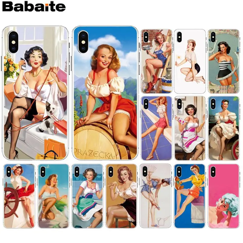 

Babaite Retro beauty 2 Customer High Quality Phone Case for Apple iPhone 8 7 6 6S Plus X XS MAX 5 5S SE XR Cover