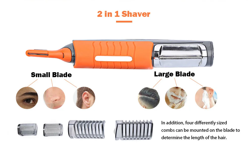 multifunction 2 in 1 hair trimmer