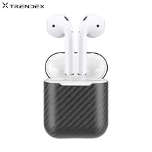 TRENDEX чехол для AirPods 1 2 настоящий из углеродного волокна ультра гибридное чехол для Apple AirPods беспроводные наушники Coque