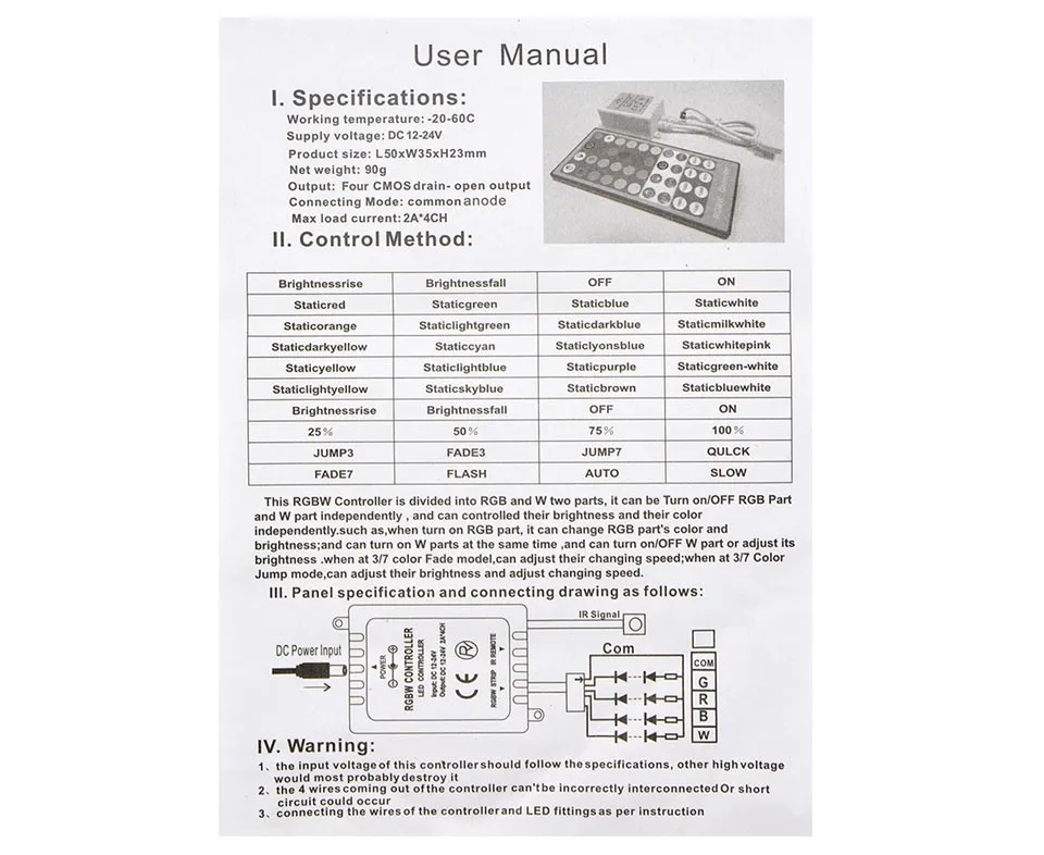 RGBW rgbww SMD 5050 5 м Водонепроницаемый Светодиодные ленты свет ленты(RGB+ белый) DC12V Клейкие ленты+ 40key отдаленных контроллер+ 3A Адаптеры питания