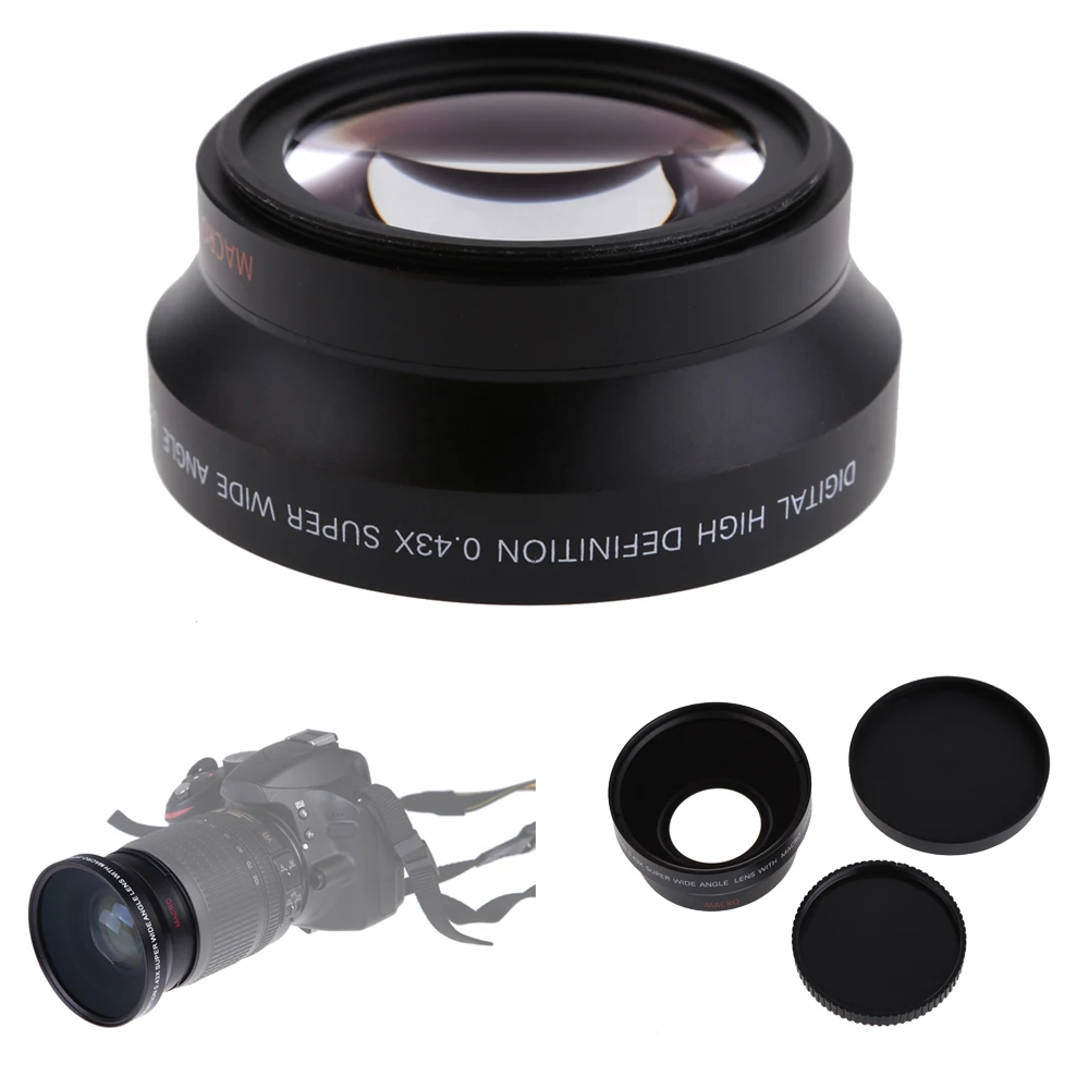 Lightdow 67mm 0.43X Wide Angle Lens + Macro Lens for Canon Rebel T5i