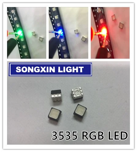 Won Fearless Repentance 50pcs smd 3535 led rgb PLCC6 3-IN-1 SMD LED Full Color LED 3535 RGB 3-CHIP  Outdoor Full-Color Video Screen