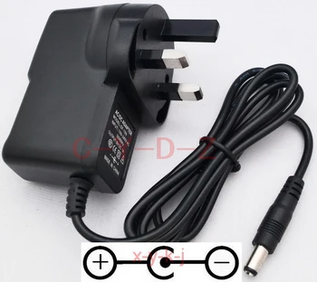 

50PCS High quality AC/DC 9V 1A Switching Power Supply adapter Reverse Polarity Negative Inside UK plug 5.5mm x 2.1mm-2.5mm