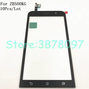 

10Pcs/Lot Original 5.0 inches For Asus Zenfone Go 5 Lite ZB500KG Digitizer Touch Screen Panel Sensor Lens Glass Replacement