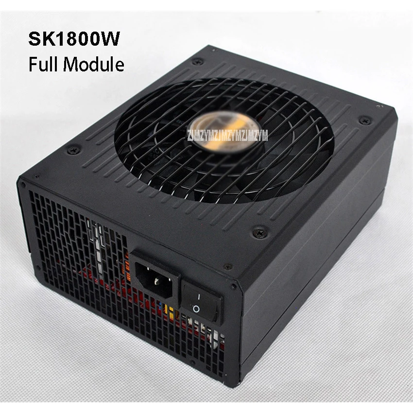 SK1800W 1800 Вт полный модуль Питание с EMC Поддержка 6 видео карты, пригодный для Bitcoin горной машины PC Выход Номинальная 1800 Вт