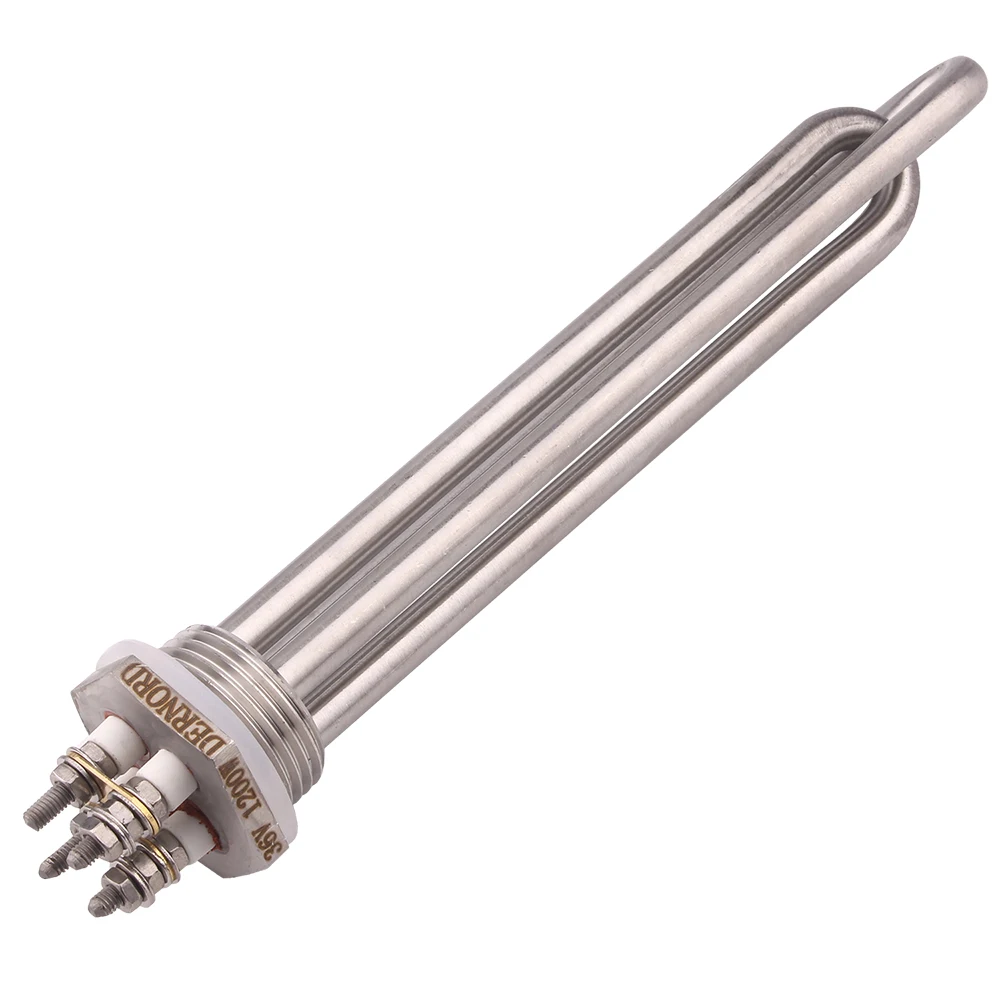 Water Heating Element Submersible Heater DC 24V 600W 1INCH NPT Flange