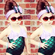 Одежда для маленьких девочек милый Цельный купальник, повседневный детский купальный костюм с мультяшным принтом, банный костюм со шнуровкой летняя повседневная одежда