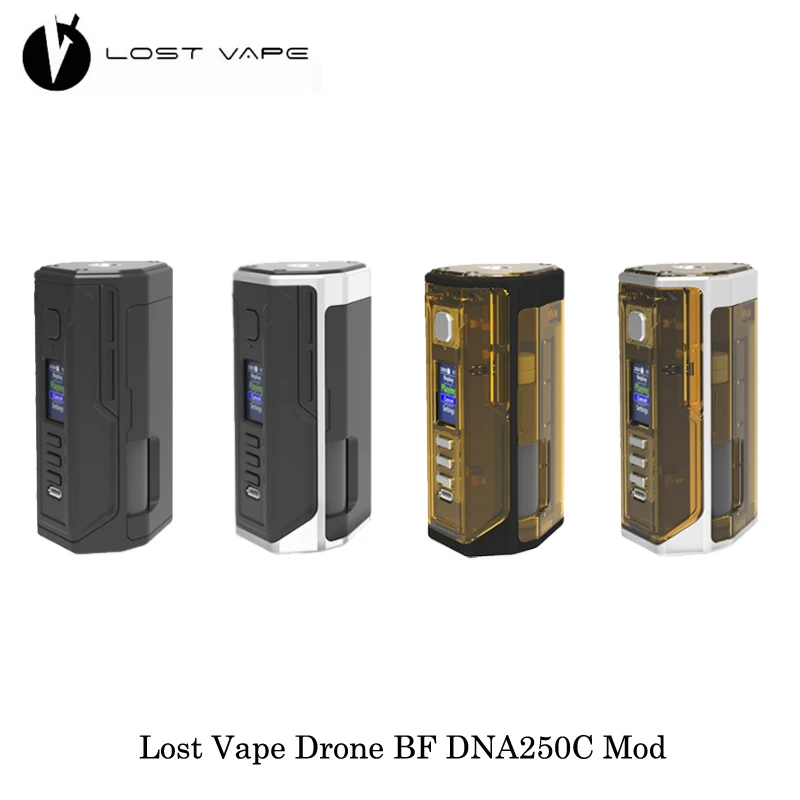 

electronic cigarette Lost Vape LostVape Drone BF DNA250C Box Mod Powered By Dual 18650 DNA 250C Board Vape Vaporizer Upgradable