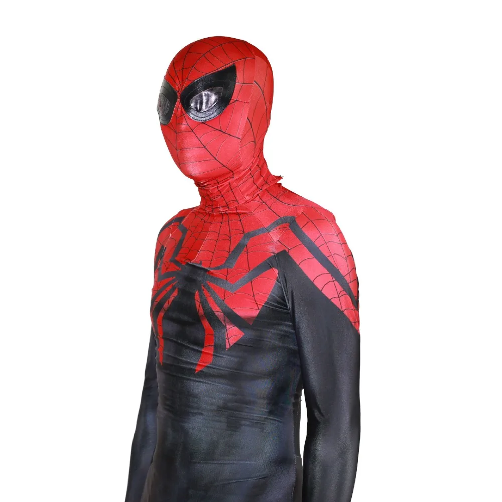 Взрослый человек-паук превосходный мужской костюм для косплея супергерой zentai шаблон боди костюм комбинезоны