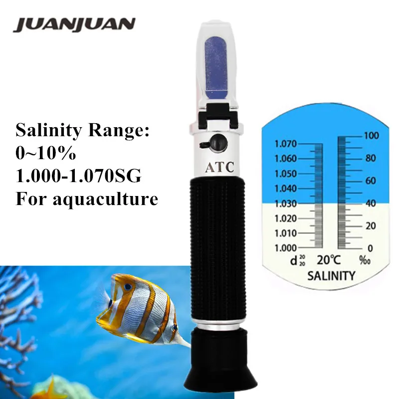 010 Fish Tank Aquarium Salinity Refractometer Salt Water Tester Hydrometer Aquariums & Tanks