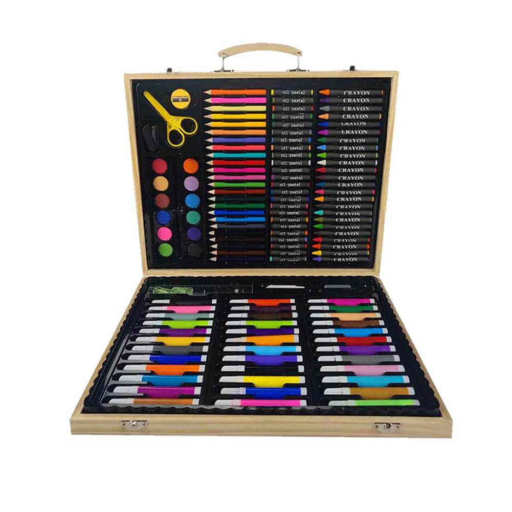 

Children Art Set Office Watercolor Pen Stationery Gift Painting Pencils Student Brush Sketching Storage Case For Drawing Crayon