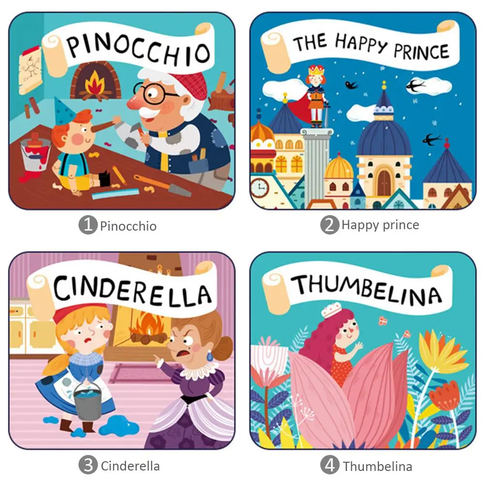 Kids Projector Torch Educational Light-up Toys for Children Develop Play Sleeping Stories Perform Set Child Gift