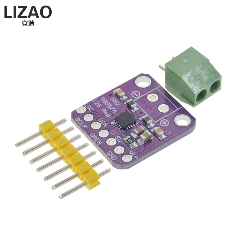 Ctzrzyt Module de Décodeur Dac D'Interface de Dérivation D'Amplificateur de Classe D Max98357 I2S 3W Plaque Audio sans Filtre pour Raspberry Pi Esp32 