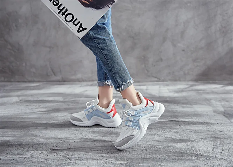 Big Size 35-43 Autumn Winter Women Sneakers New Short Plush Creeper Women Sports Shoes Lace Up Flat Platform Running Shoes Women (9)