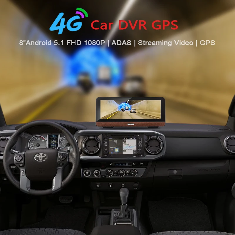 Видеорегистратор 4G ADAS Автомобильный видеорегистратор 8 дюймов Android 5 1 GPS