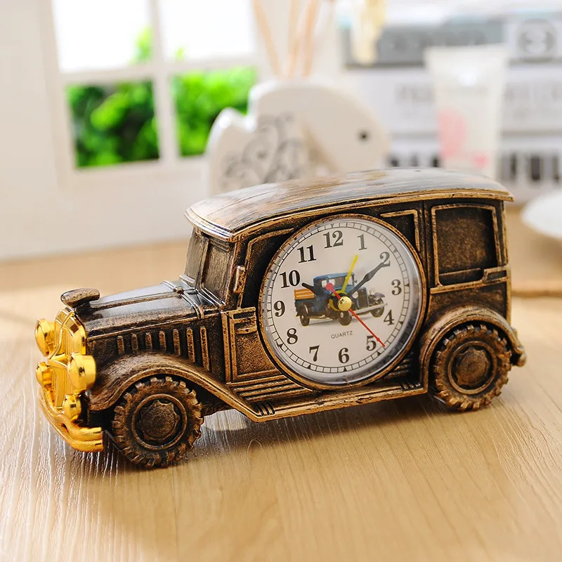 6 Colors Cube Clock Car Shape Children Toy Battery Alarm Clocks Home