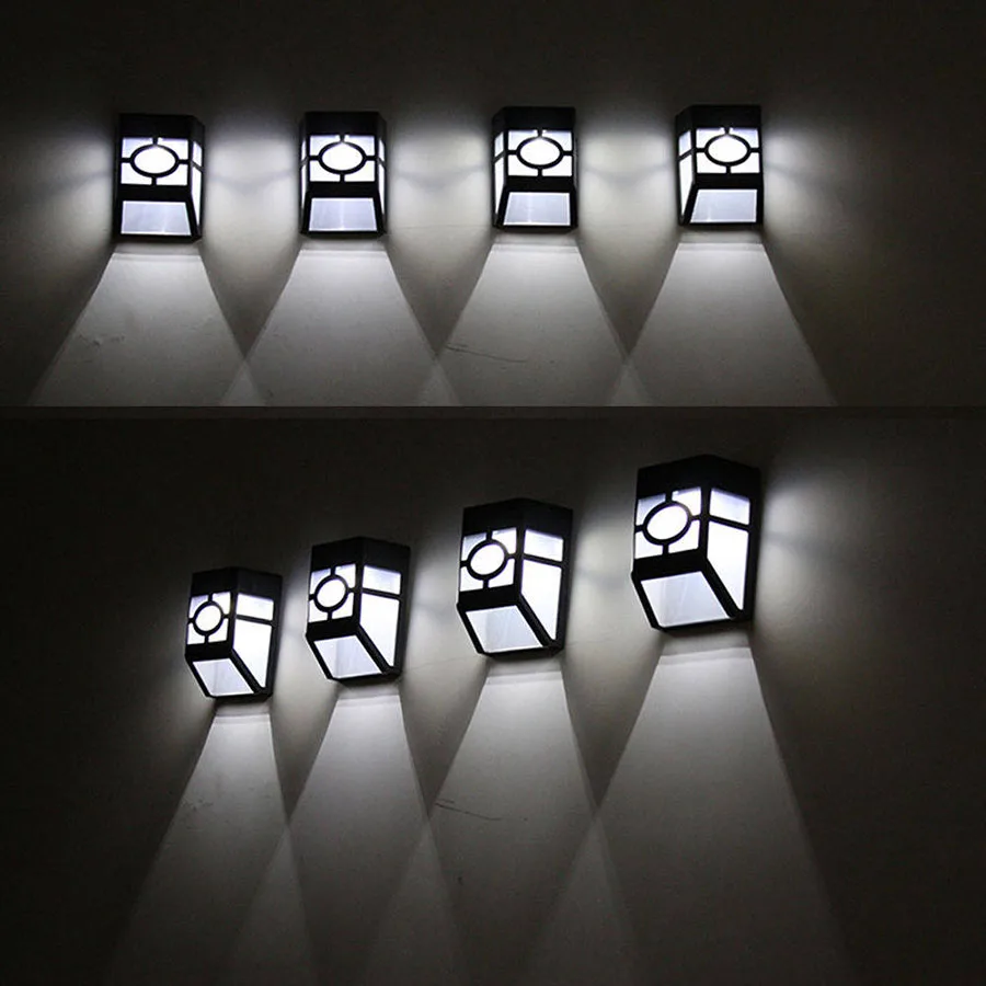 LED Solar Power Garden Wall Light Retro Solar Outdoor Lamp Waterproof Yard Path Street Landscape Decor Lighting Auto Turn On Off (11)