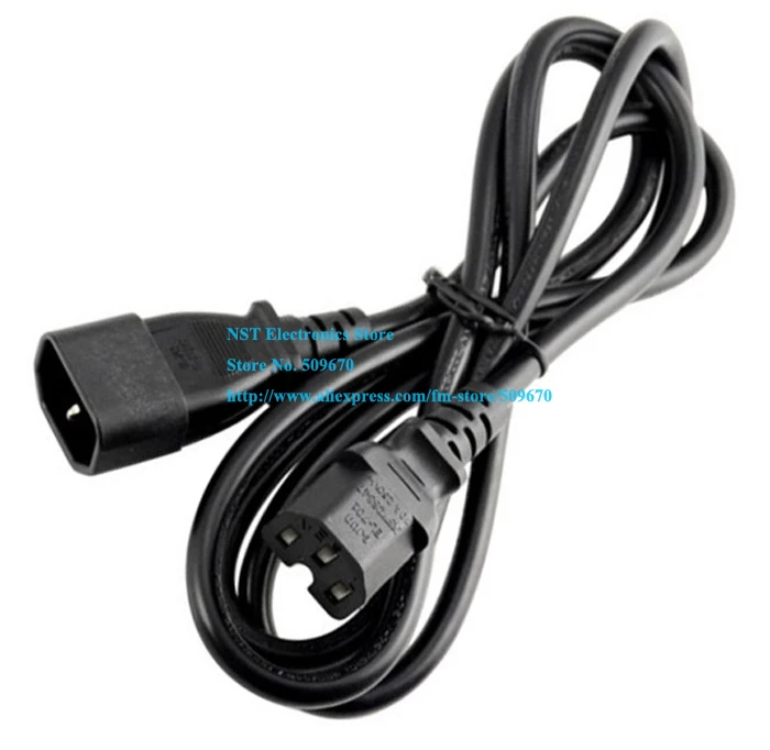 

1.5M Length IEC 320 C14 Male to C15 Female Cord, C14 to C15 Power Extension Cable For PDU UPS/Free Shipping/1PC