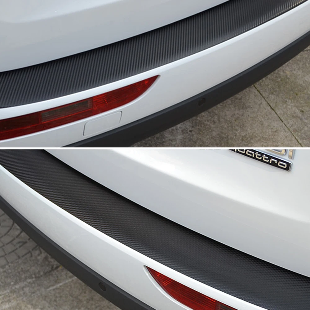 

For Toyota Corolla Vios Prius Levin Corolla-EX Yaris L Car Rear Bumper Sill Protector Plate Carbon Fibre Sticker Car Styling