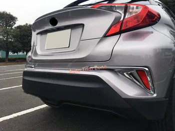 

2PCS ABS Exterior Rear Fog Light Lamp Cover Trim For Toyota C-HR CHR 2016-2017