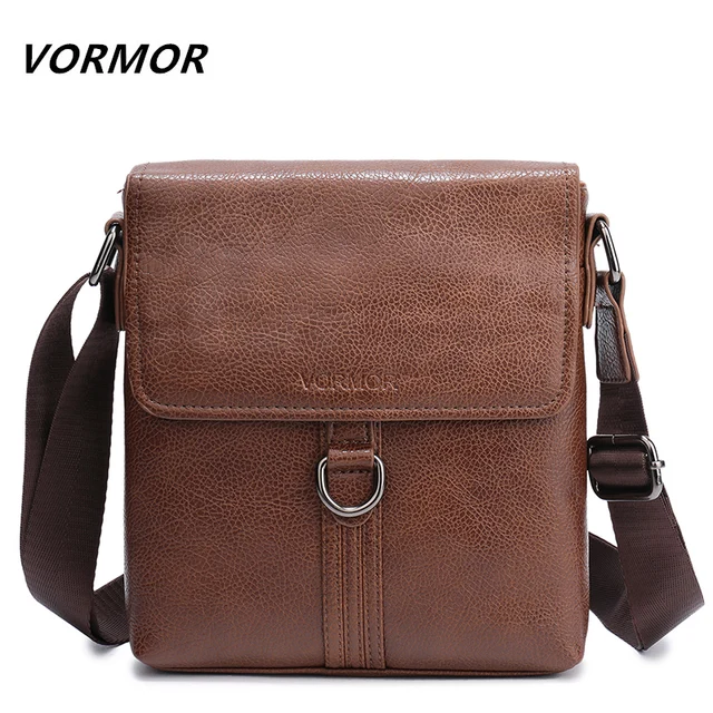 Vormor Vintage Leather Messenger Bag For Man Brand Business Vormor Vintage Leather Messenger Bag For Man Brand Business Men S Shoulder Bags Front Pocket