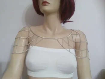 

Hollow-out Shoulder Chains Fashion Jewelry Sexy Body ketting Necklace Chain For Woman Fine Jewelry BYD04