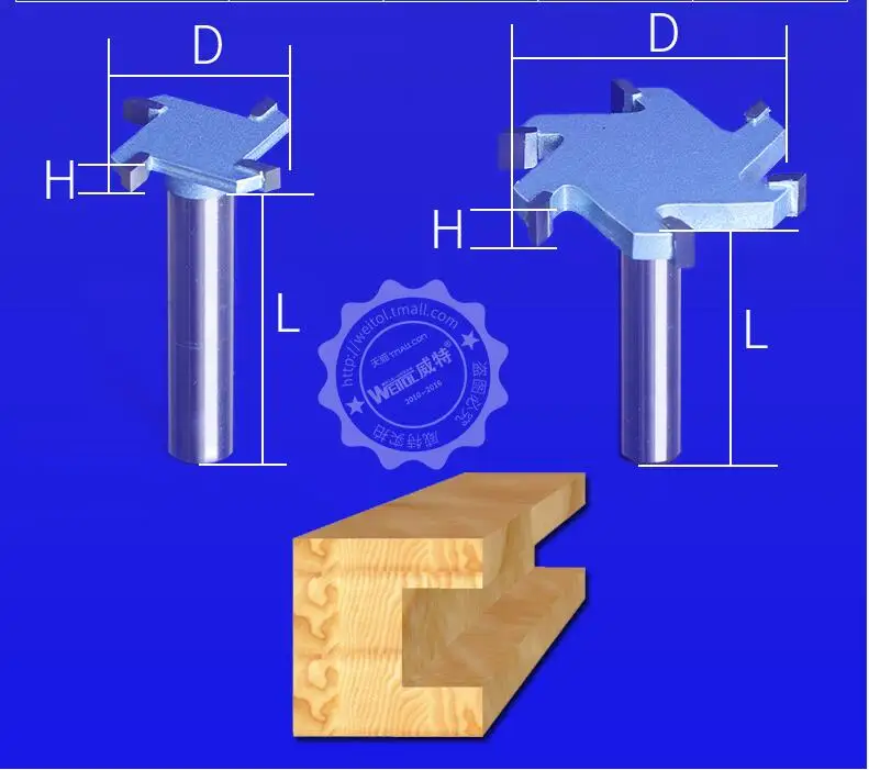1/2 дюйма 4 т или 6 т деревообрабатывающий фреза вольфрамовый Карбид Т Тип резец резьба по дереву инструменты Деревообрабатывающие инструменты нож