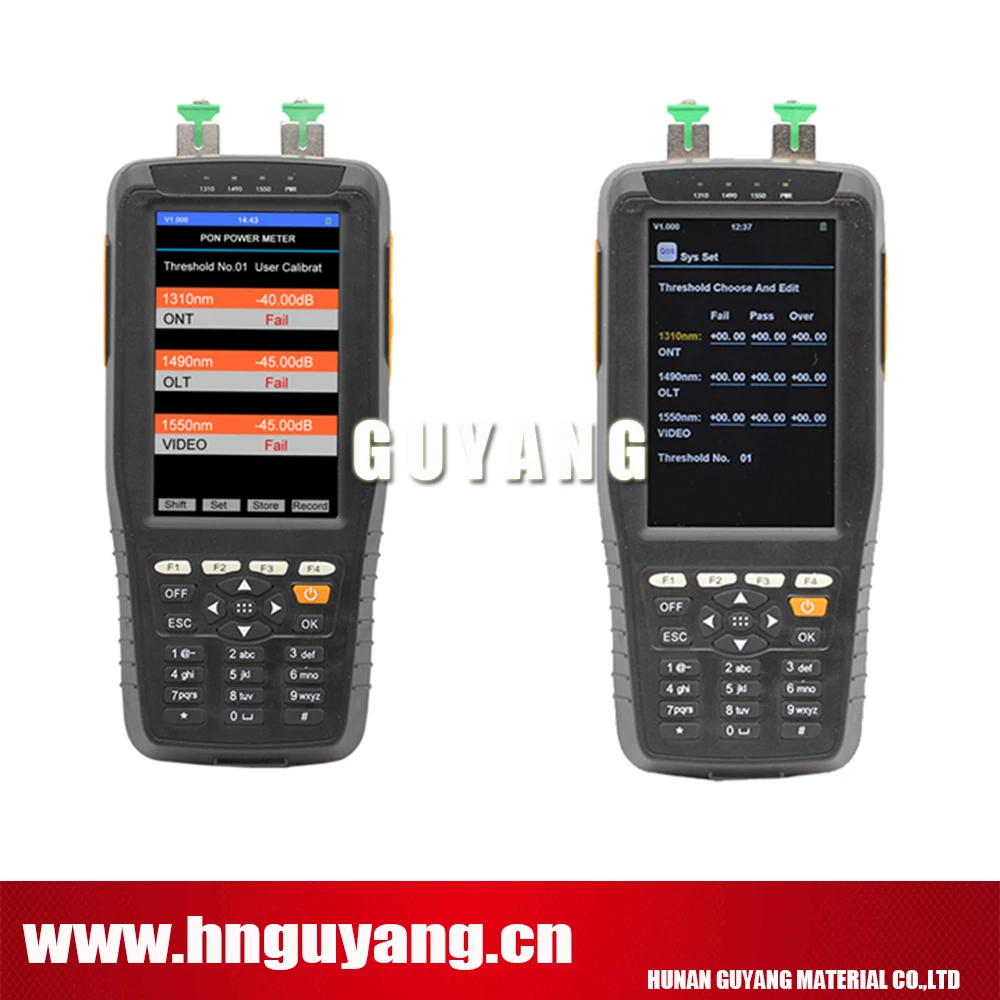 GUYANG HN70B ov1 ручной PON измеритель мощности с + 1 мвт VFL оптический (850 1300 1310 1490 1550 1625nm)|pon