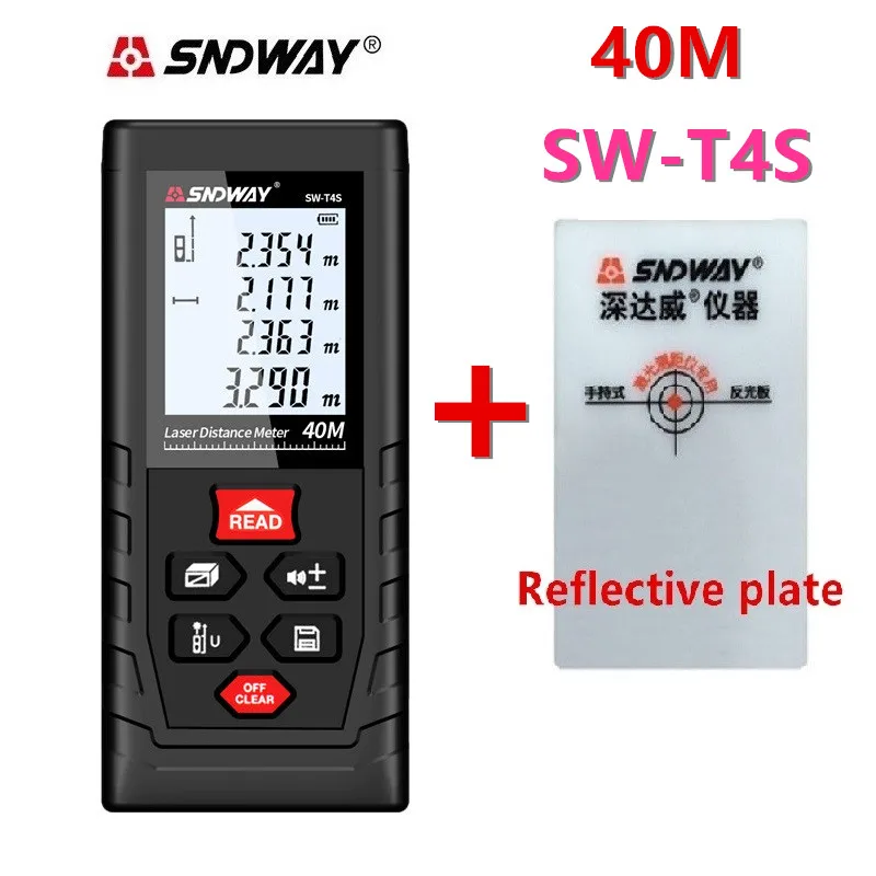 [o] SNDWAY laser distance meter 40M 60M 80M 100M laser rangefinder