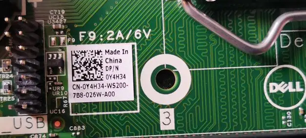 Y4H34 0Y4H34 Системы доска для OptiPlex 3040 3046 7050 3050 5040 MT Материнская плата хорошо