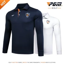 Pgm гольф с длинным рукавом рубашки для мужчин дышащие фитнес Гольф/теннис футболки уличная удобная спортивная одежда AA11842